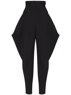 Dolce & Gabbana cut-out detailing double-layer trousers - Black