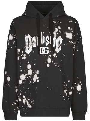 Dolce & Gabbana Darkside paint-splatter hoodie - Black