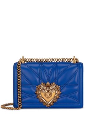 Dolce & Gabbana Devotion leather crossbody bag - Blue