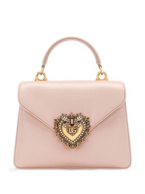 Dolce & Gabbana Devotion leather tote bag - Pink