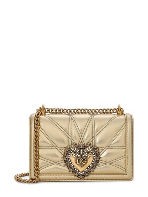 Dolce & Gabbana Devotion quilted crossbody bag - Gold