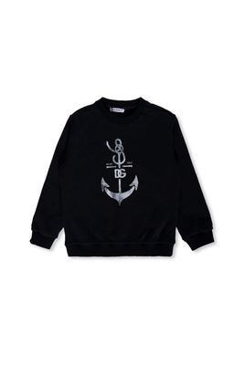 Dolce & Gabbana Dg Anchor-printed Crewneck Sweatshirt