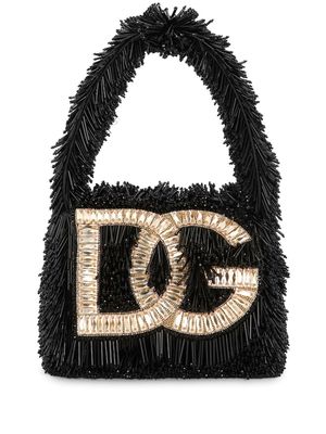 Dolce & Gabbana DG crystal-embellished crossbody bag - Black