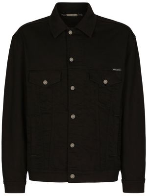 Dolce & Gabbana DG Essentials denim jacket - Black