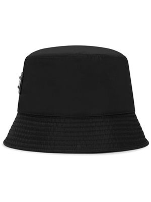 Dolce & Gabbana DG Essentials logo-plaque bucket hat - Black