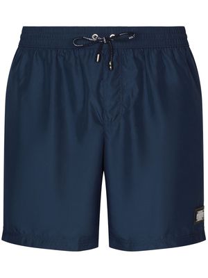 Dolce & Gabbana DG Essentials long swim shorts - Blue