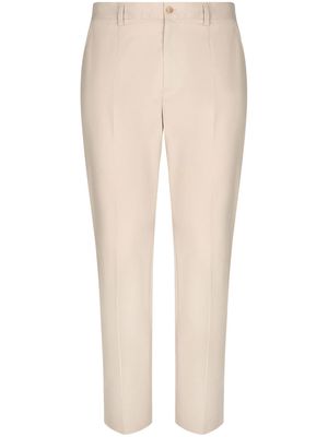 Dolce & Gabbana DG Essentials stretch-cotton trousers - Neutrals