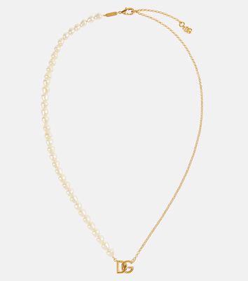 Dolce & Gabbana DG faux pearl necklace