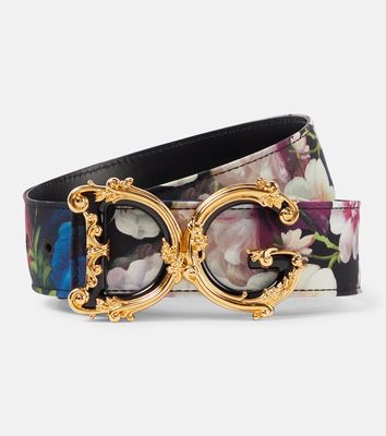 Dolce & Gabbana DG Girls 40mm floral satin belt