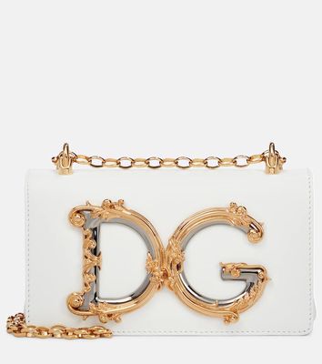 Dolce & Gabbana DG Girls Mini leather shoulder bag