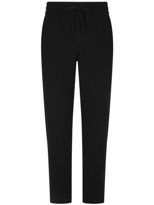 Dolce & Gabbana DG logo cashmere-blend track pants - Black