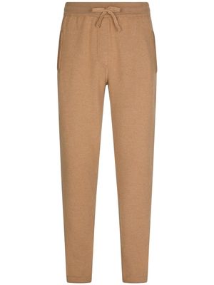 Dolce & Gabbana DG logo cashmere-blend track trousers - Neutrals