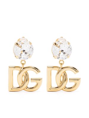 Dolce & Gabbana DG-logo clip-on earrings - Gold
