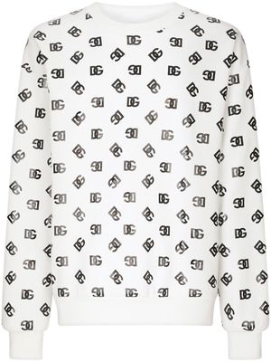 Dolce & Gabbana DG-logo jersey sweatshirt - White