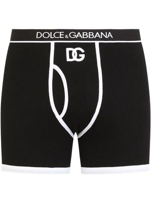 Dolce & Gabbana DG-logo long-leg boxer briefs - Black