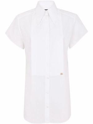 Dolce & Gabbana DG-logo poplin shirt - White