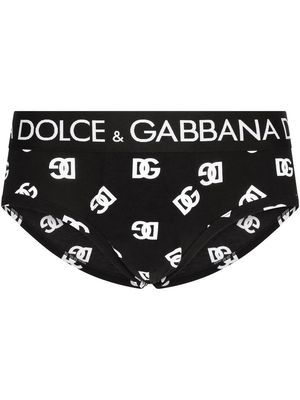 Dolce & Gabbana DG logo-print briefs - Black