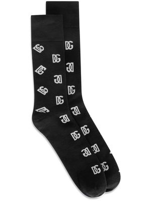 Dolce & Gabbana DG-logo socks - Black