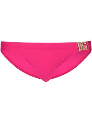 Dolce & Gabbana DG-logo swim briefs - Pink