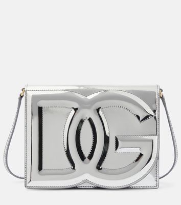 Dolce & Gabbana DG mirrored leather crossbody bag