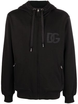 Dolce & Gabbana DG-patch hoodie - Black