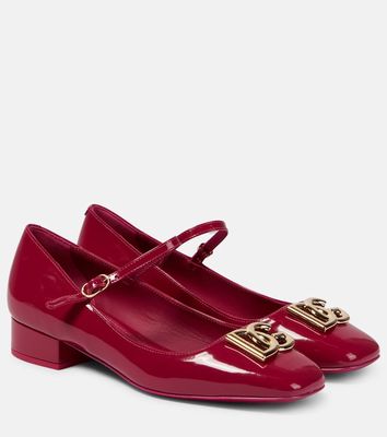 Dolce & Gabbana DG patent leather Mary Jane pumps