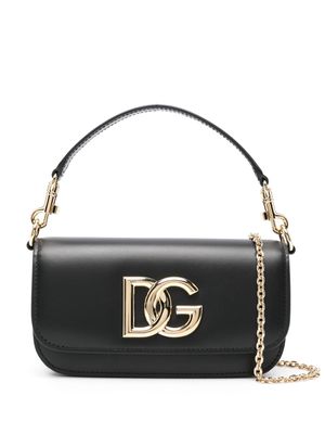 Dolce & Gabbana DG-plaque cross body bag - Black