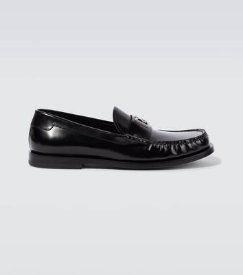Dolce & Gabbana DG polished leather loafers