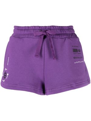 Dolce & Gabbana DG VIBE cotton track shorts - Purple