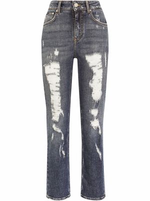 Dolce & Gabbana distressed boyfriend jeans - S9001 BLUE
