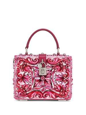 Dolce & Gabbana Dolce Box Majolica-print shoulder bag - 8Q771