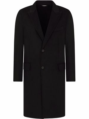 Dolce & Gabbana double-breasted cashmere coat - Black