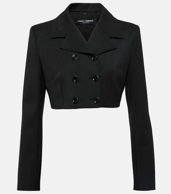 Dolce & Gabbana Double-breasted cropped blazer