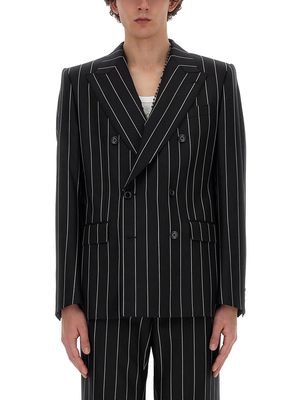 Dolce & Gabbana Double-breasted Pinstripe Sicilia-fit Jacket