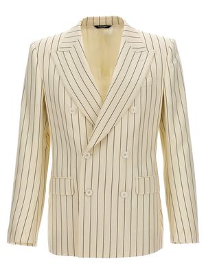 Dolce & Gabbana Double Breasted Striped Blazer