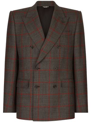 Dolce & Gabbana double-breasted three-piece suit - Brown