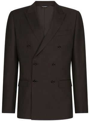 Dolce & Gabbana double-breasted two-piece suit - Brown