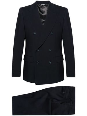 Dolce & Gabbana double-breasted wool suit - Blue