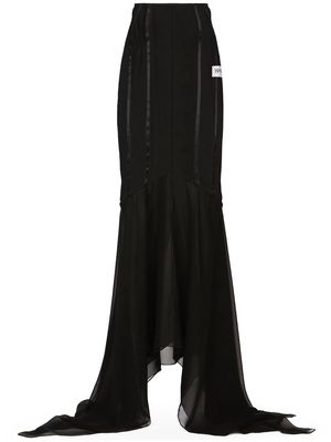 Dolce & Gabbana draped mermaid maxi skirt - Black