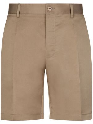 Dolce & Gabbana duchess silk Bermuda shorts - Neutrals