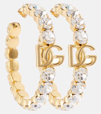 Dolce & Gabbana Embellished hoop earrings