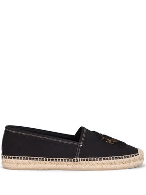 Dolce & Gabbana embroidered canvas espadrilles - Black