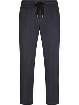 Dolce & Gabbana embroidered-logo track trousers - Blue
