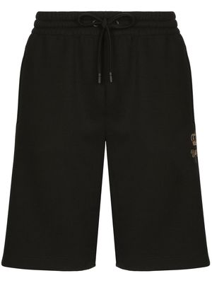 Dolce & Gabbana embroidered track shorts - Black