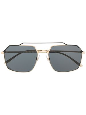 Dolce & Gabbana Eyewear angled pilot sunglasses - Gold