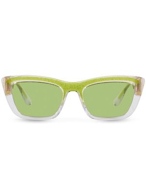 Dolce & Gabbana Eyewear glitter cat-eye sunglasses - Green