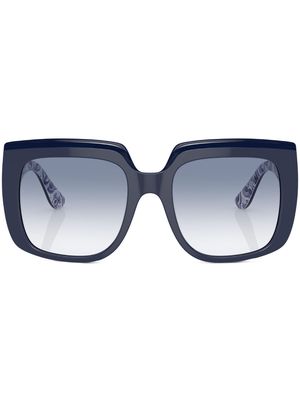 Dolce & Gabbana Eyewear gradient oversize-frame sunglasses - Blue