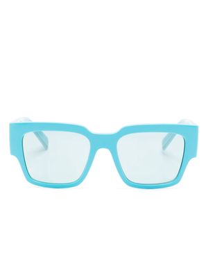Dolce & Gabbana Eyewear logo-engraved square-frame sunglasses - Blue
