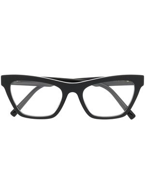 Dolce & Gabbana Eyewear logo-plaque cat-eye frame sunglasses - Black