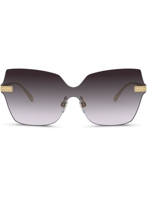 Dolce & Gabbana Eyewear logo-plaque sunglasses - Grey